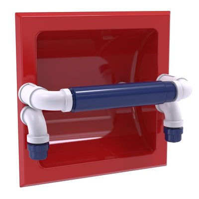 Recessed Industrial Pipe Toilet Paper Holder
