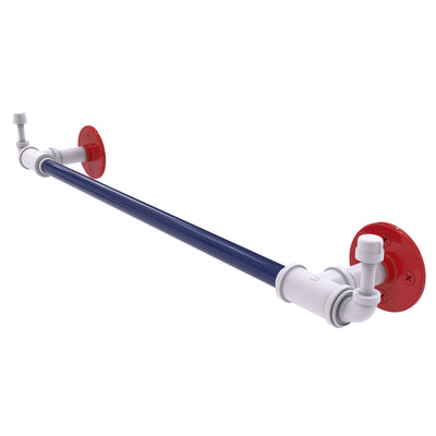 Patriotic Pipeline Collection Towel Bar with Integrated Hooks