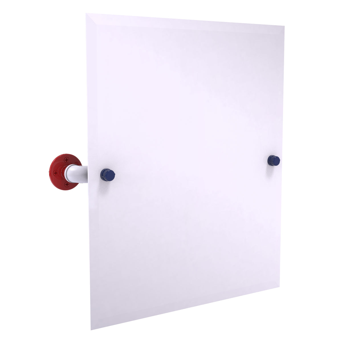 Patriotic Pipeline Collection Frameless Rectangular Wall Mounted Tilt Mirror
