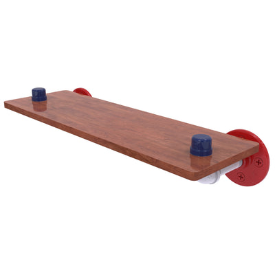 Patriotic Pipeline Collection 16 Inch Wood Shelf