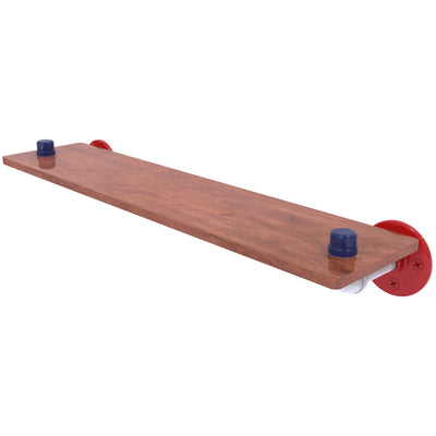Patriotic Pipeline Collection 22 Inch Wood Shelf
