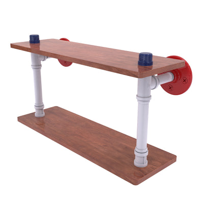 Patriotic Pipeline Collection Wood Double Shelf