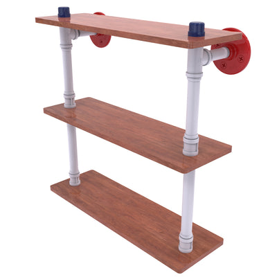 Patriotic Pipeline Collection Wood Triple Shelf