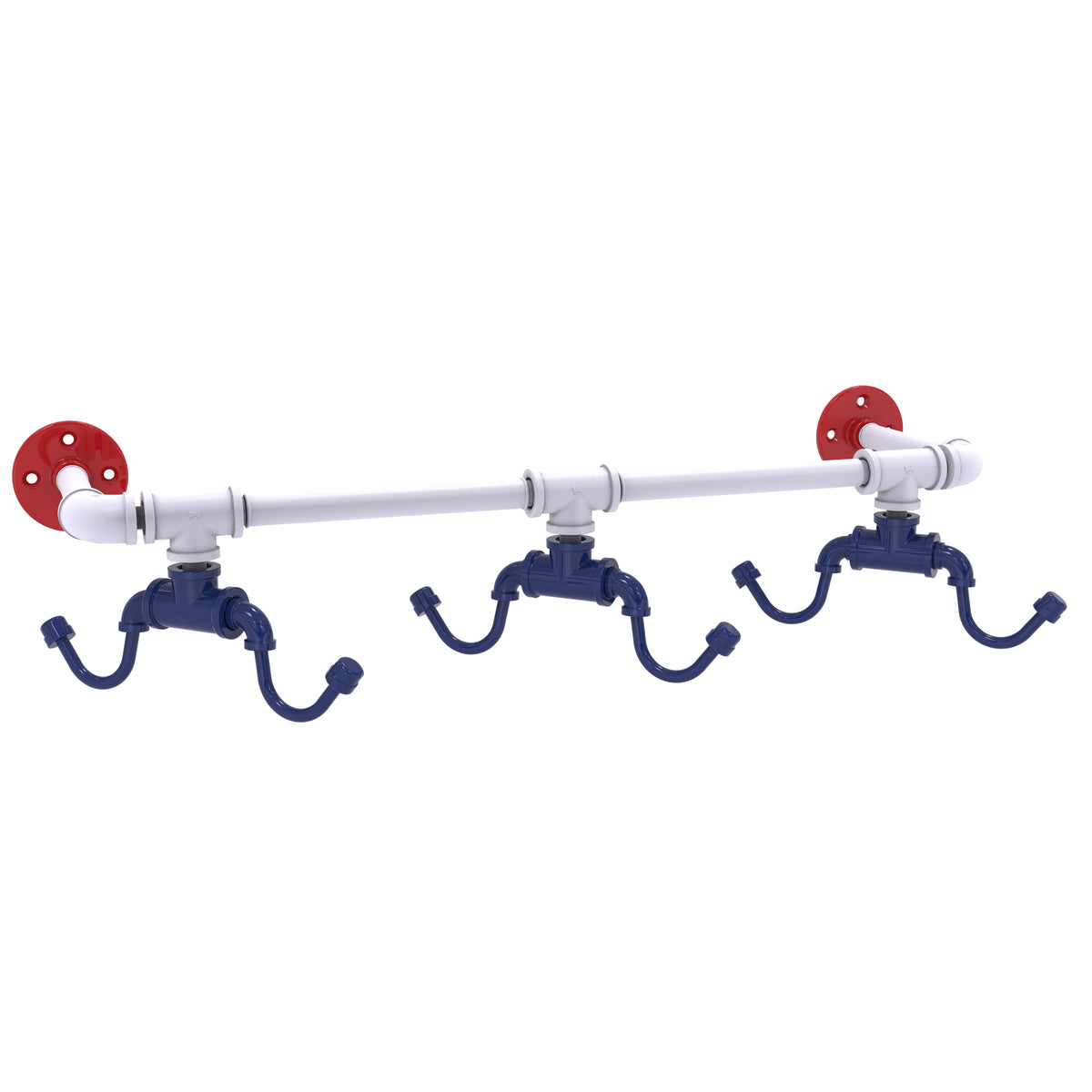 Patriotic Pipeline Collection Wall Mounted 6 Coffee Mug Rack