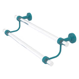 Pacific Beach Collection Double Towel Bar with Smooth Accents