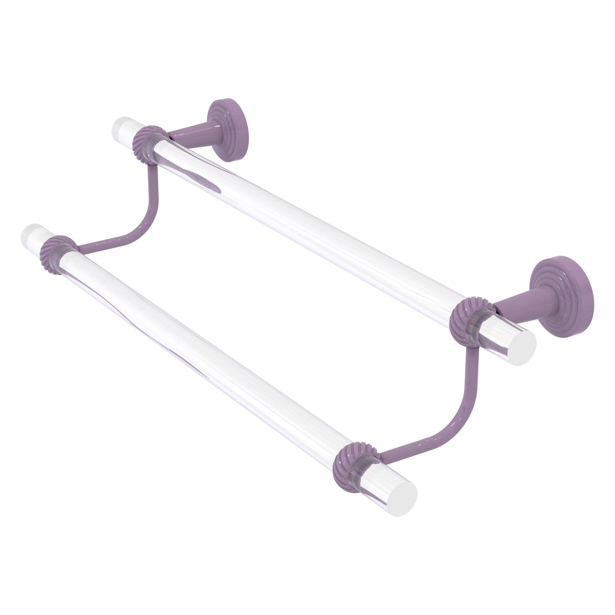 Pacific Beach Collection Double Towel Bar with Twisted Accents