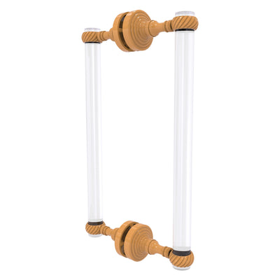 Pacific Grove Collection Back to Back Shower Door Pull with Twisted Accents
