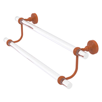 Pacific Grove Collection Double Towel Bar with Twisted Accents