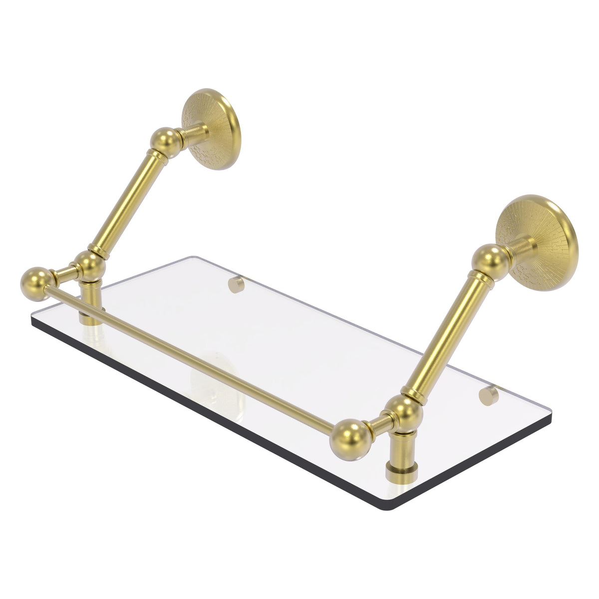Prestige Monte Carlo Floating Glass Shelf with Gallery Rail