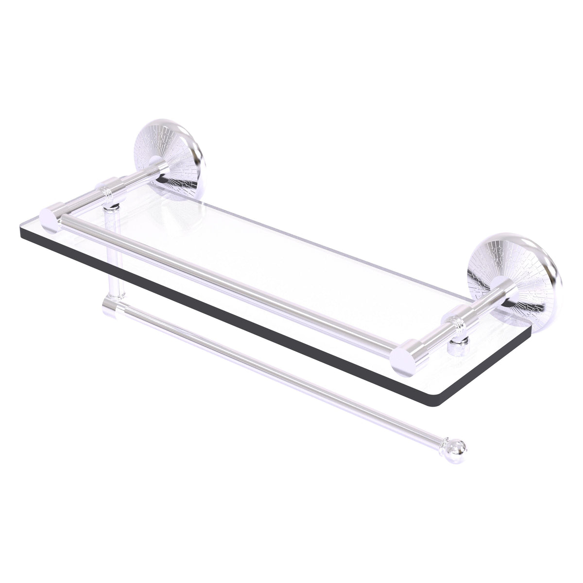 Prestige Monte Carlo Paper Towel Holder with Gallery Glass Shelf