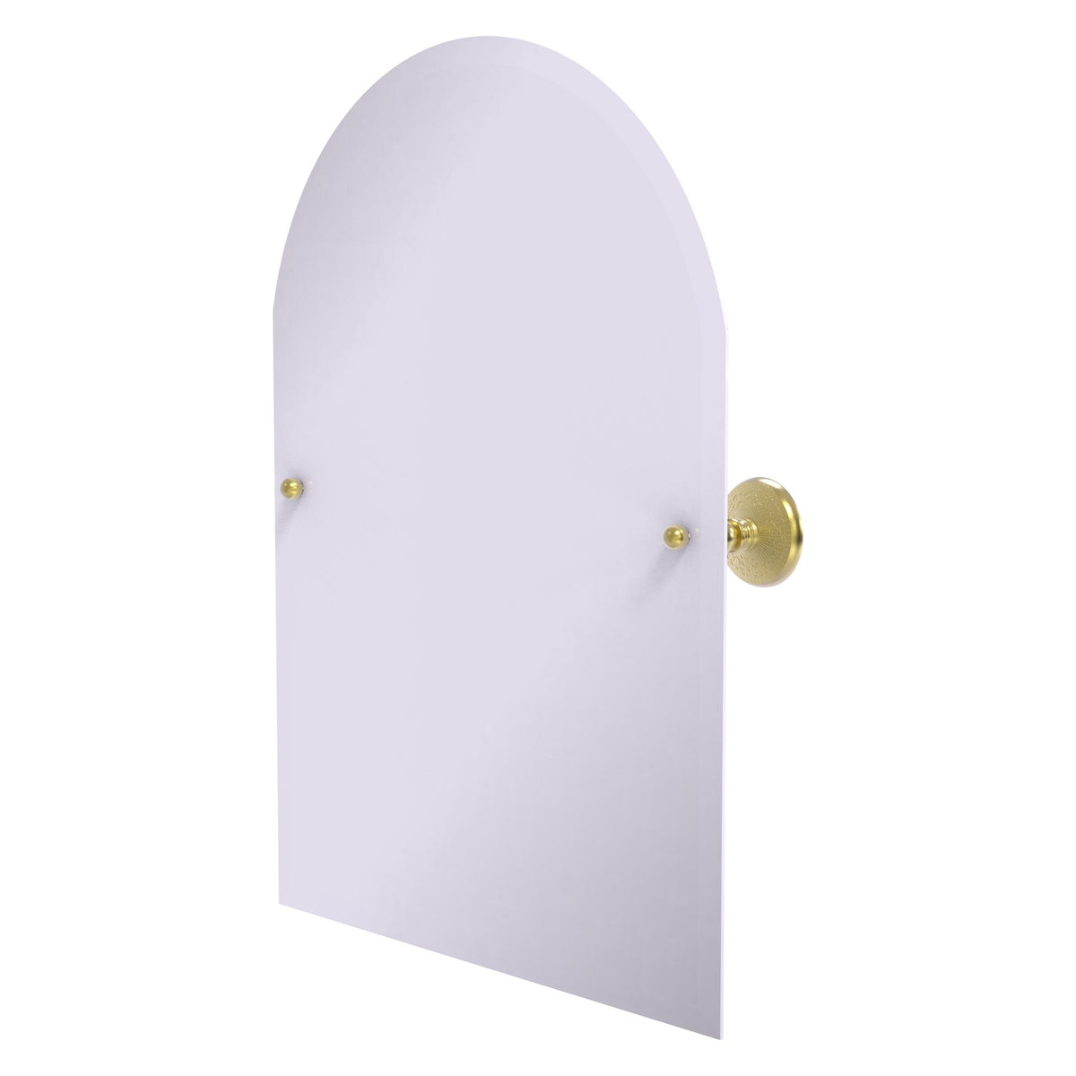 Frameless Arched Top Tilt Mirror with Beveled Edge