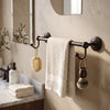 Prestige Que New Collection Towel Bar with Integrated Hooks