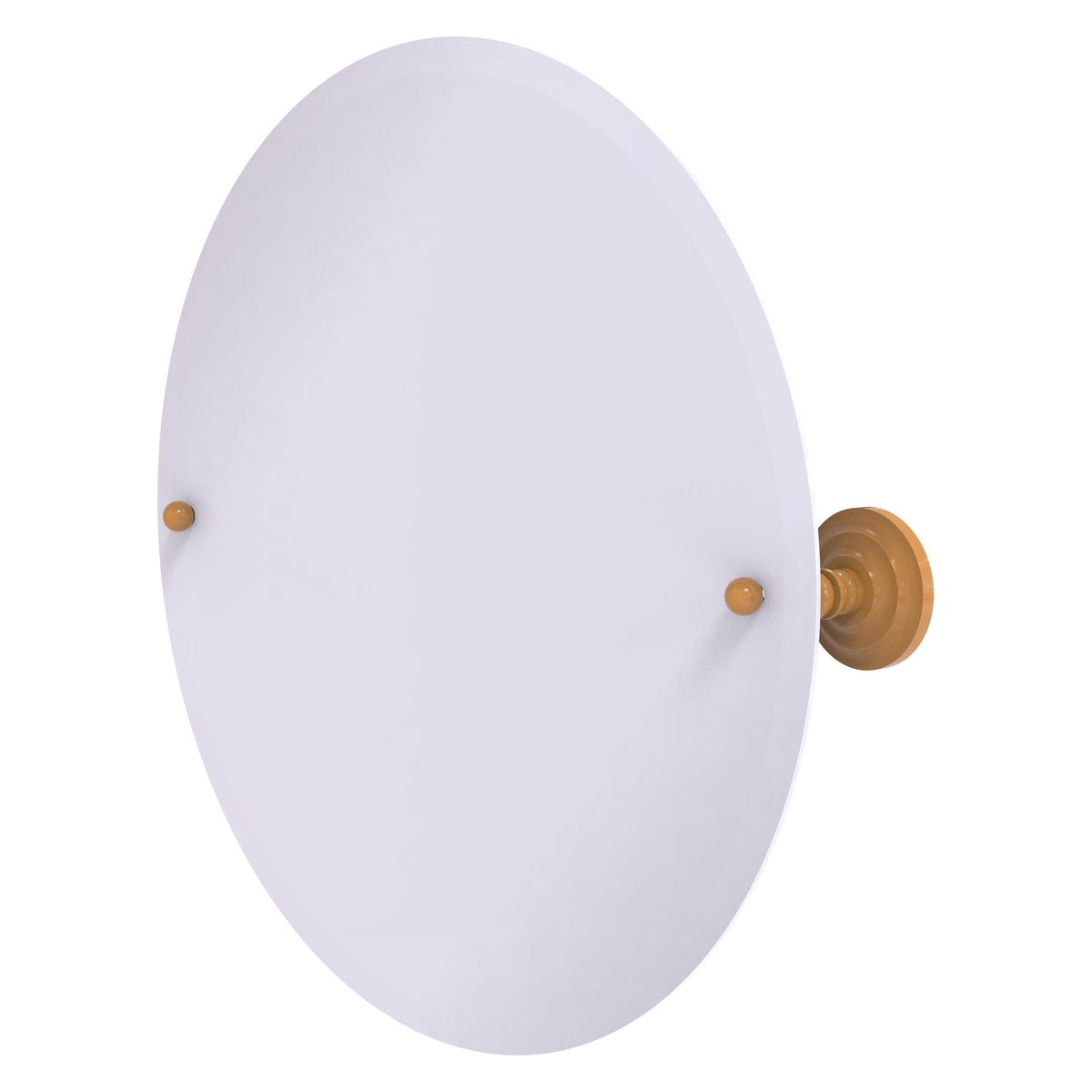 Frameless Round Tilt Mirror with Beveled Edge