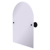 Frameless Arched Top Tilt Mirror with Beveled Edge