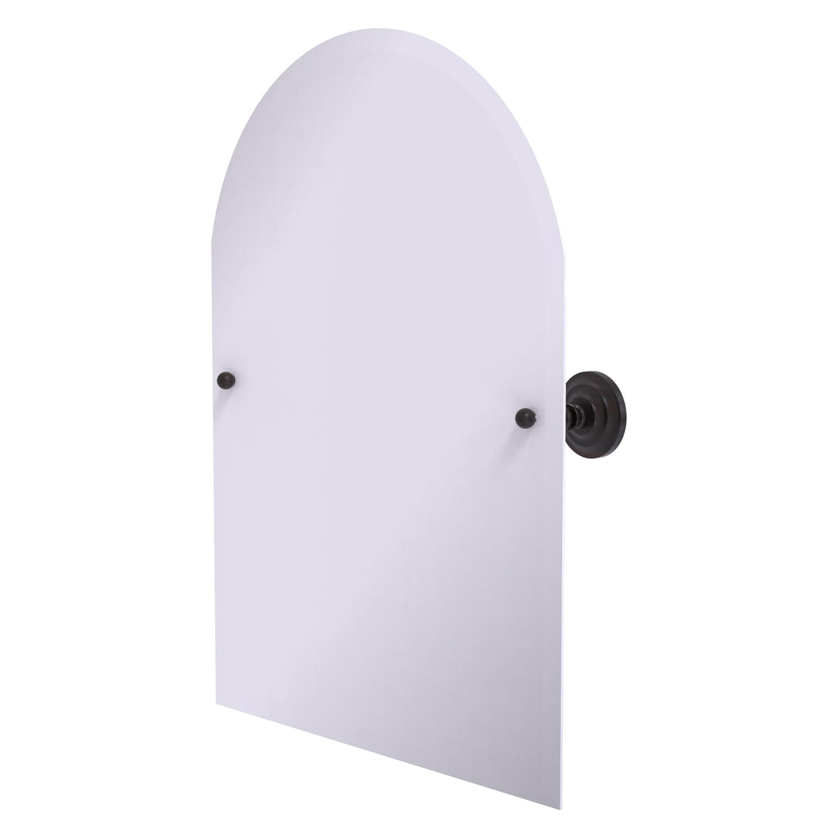 Frameless Arched Top Tilt Mirror with Beveled Edge