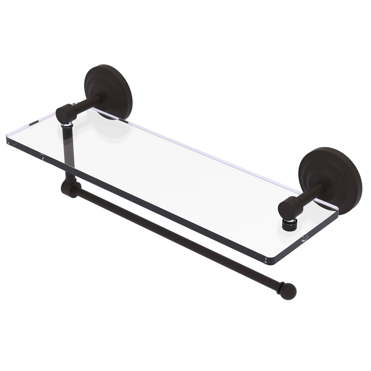 Prestige Que New Collection Paper Towel Holder with Glass Shelf