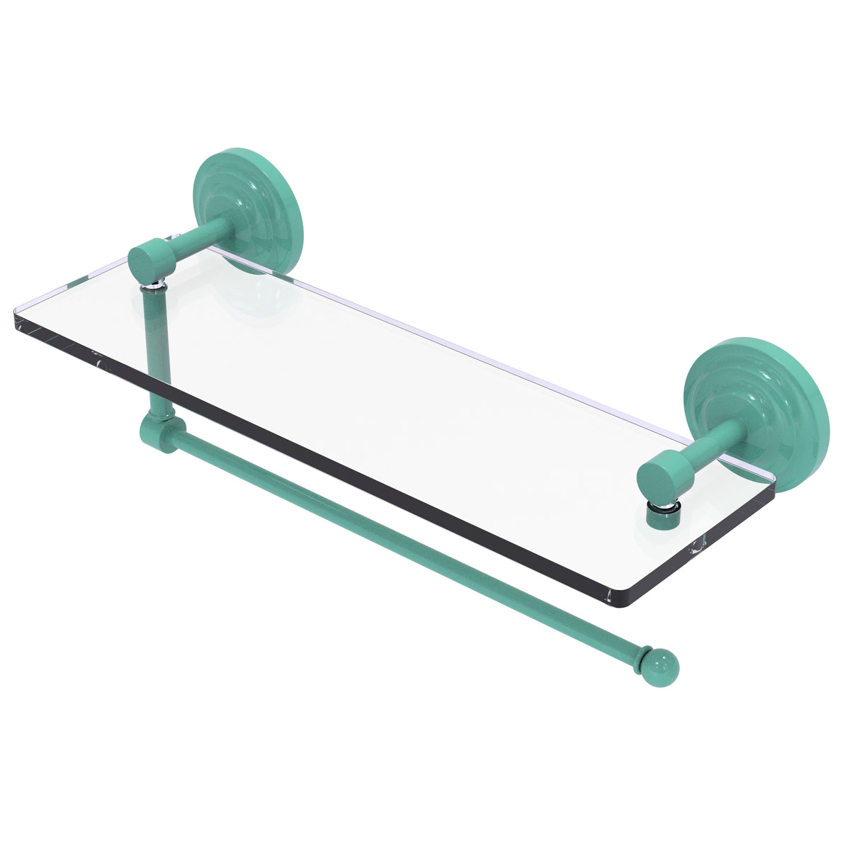 Prestige Que New Collection Paper Towel Holder with Glass Shelf