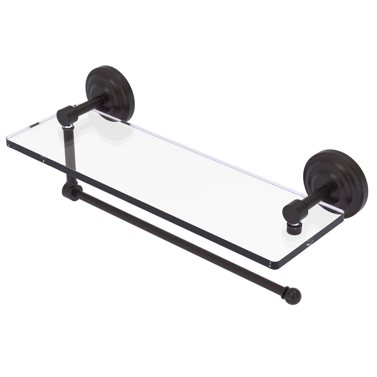 Prestige Que New Collection Paper Towel Holder with Glass Shelf
