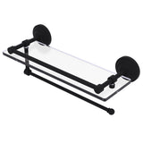 Prestige Que New Paper Towel Holder with Gallery Glass Shelf