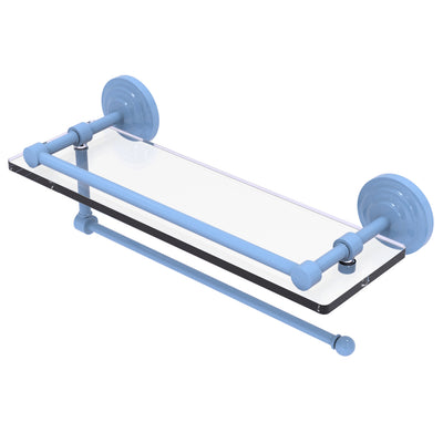Prestige Que New Paper Towel Holder with Gallery Glass Shelf
