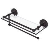 Prestige Que New Paper Towel Holder with Gallery Glass Shelf
