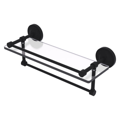 Prestige Regal Collection Gallery Rail Glass Shelf with Towel Bar