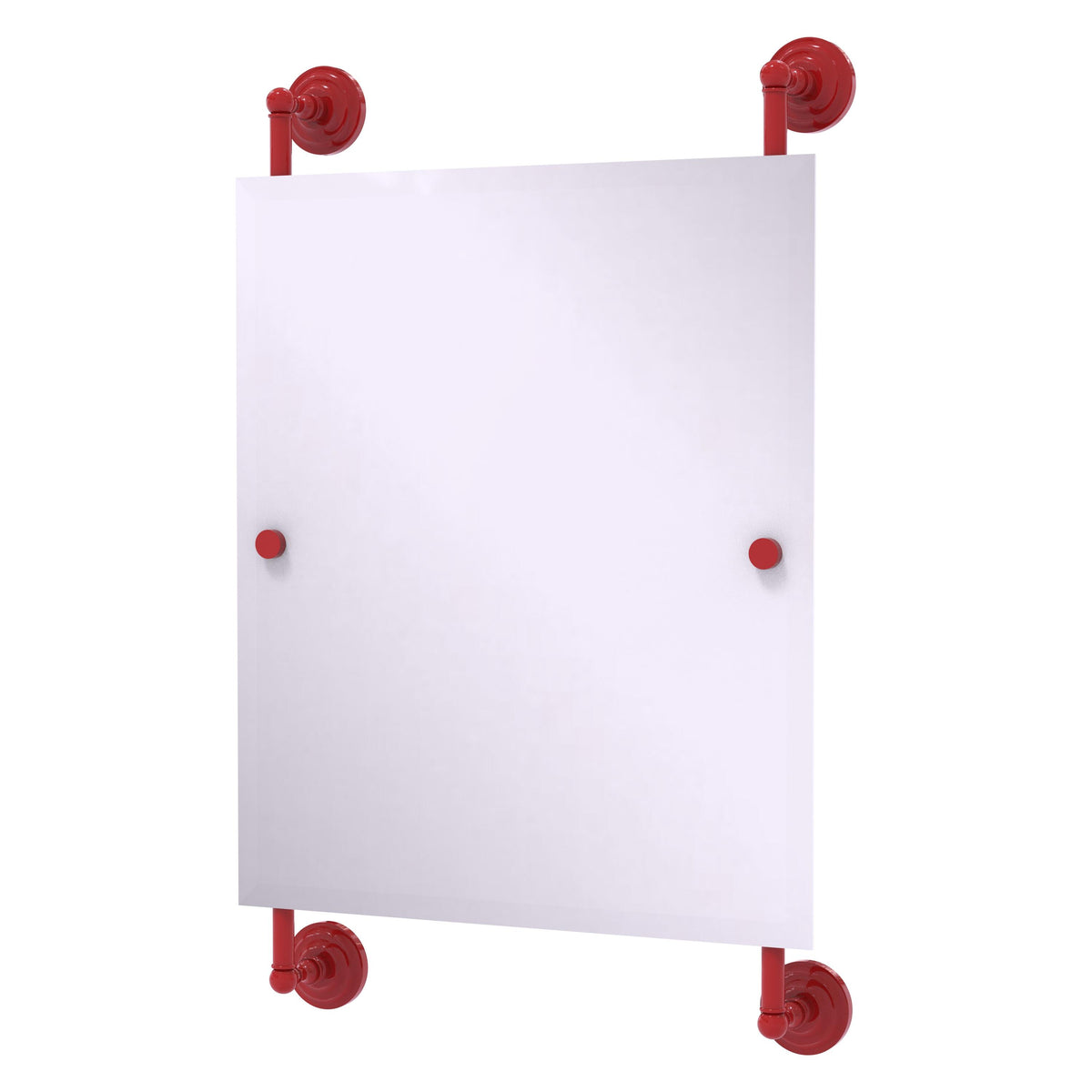 Que New Collection Rectangular Frameless Rail Mounted Mirror
