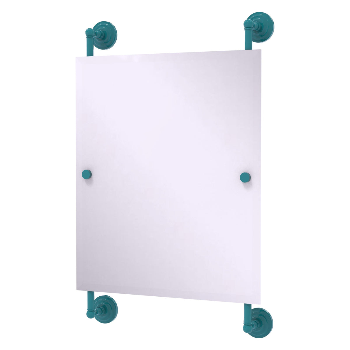 Que New Collection Rectangular Frameless Rail Mounted Mirror