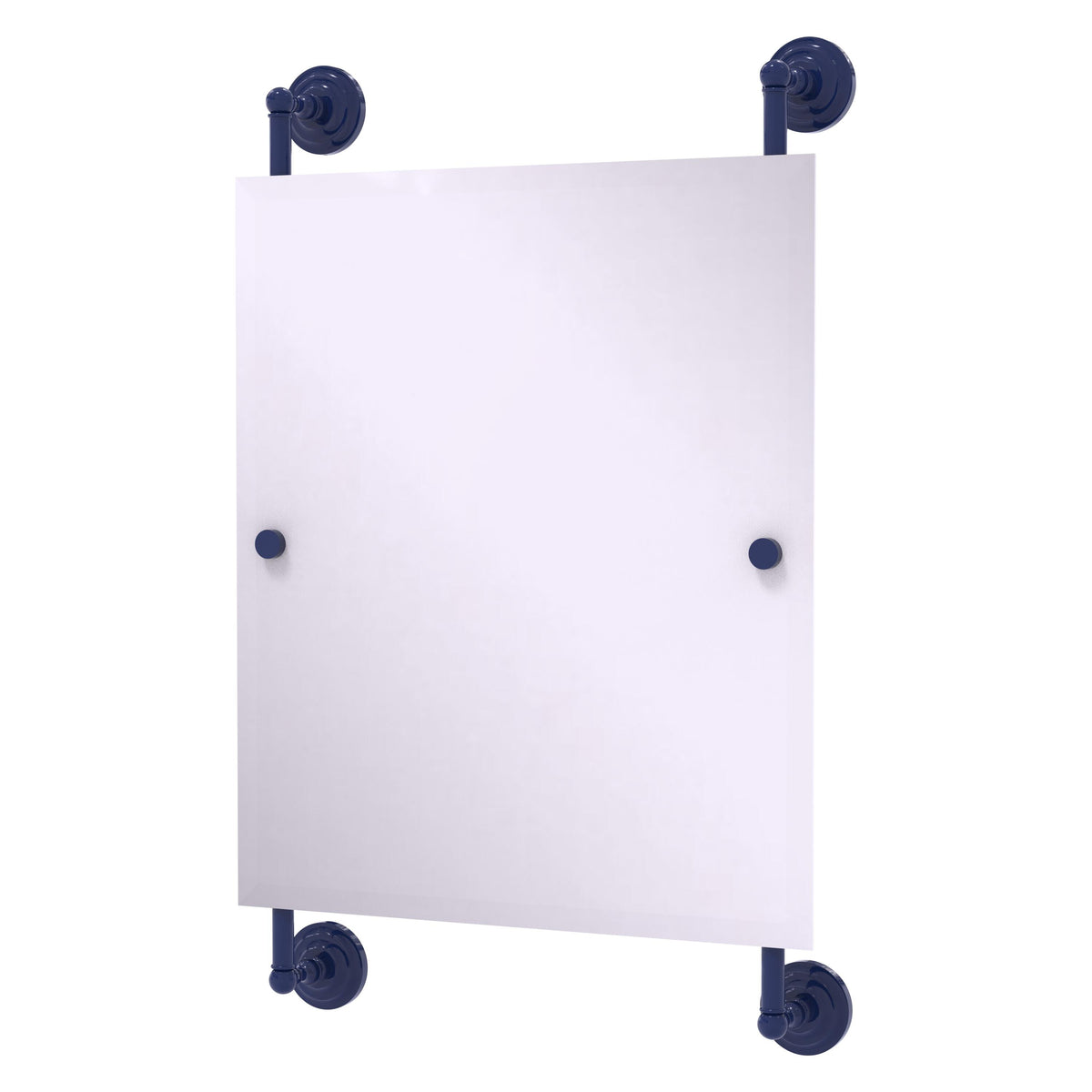 Que New Collection Rectangular Frameless Rail Mounted Mirror