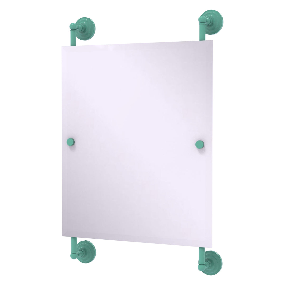 Que New Collection Rectangular Frameless Rail Mounted Mirror