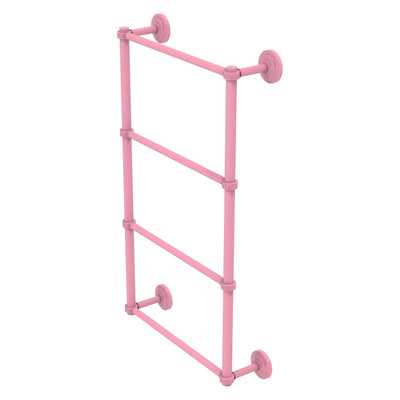 Que New Collection 4 Tier Ladder Towel Bar with Grooved Accents