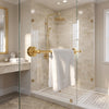 Que New Collection Shower Door Towel Bar