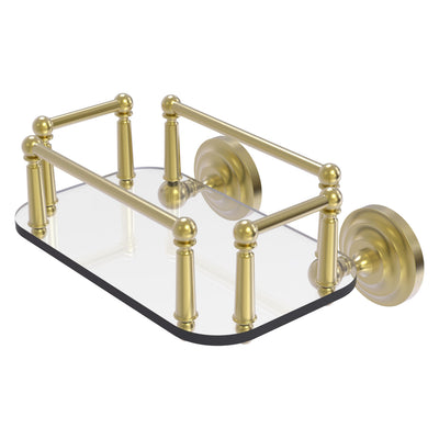 Que New Collection Wall Mounted Glass Guest Towel Tray