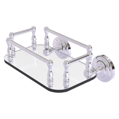 Que New Collection Wall Mounted Glass Guest Towel Tray