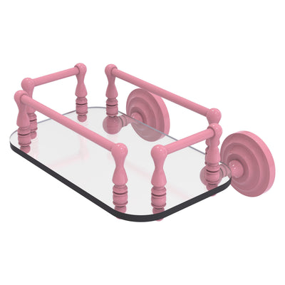 Que New Collection Wall Mounted Glass Guest Towel Tray