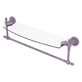 Retro Dot Collection Glass Vanity Shelf  with Integrated Towel Bar