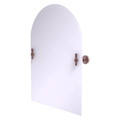 Frameless Arched Top Tilt Mirror with Beveled Edge