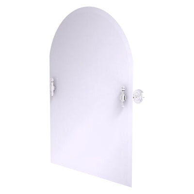Frameless Arched Top Tilt Mirror with Beveled Edge