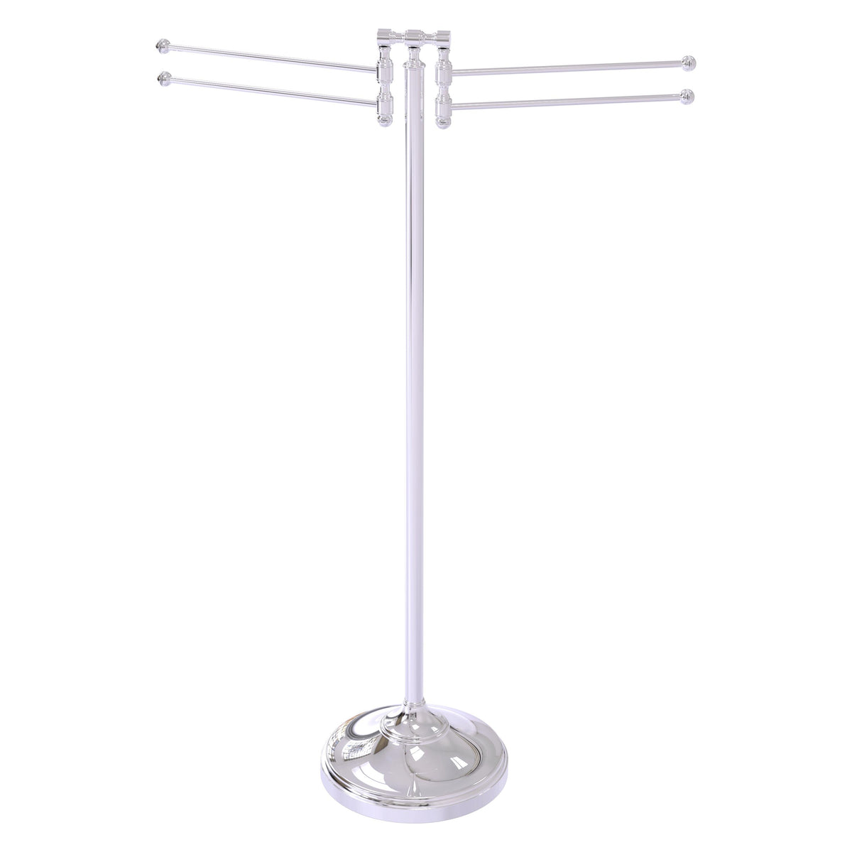 Towel Stand with 4 Pivoting Swing Arms