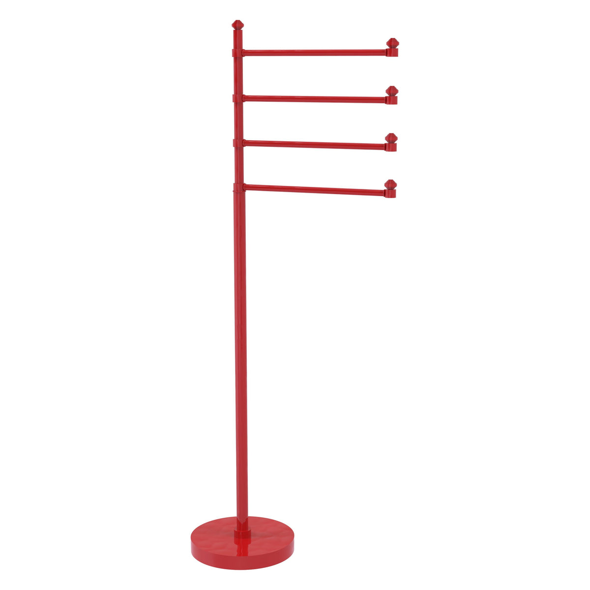 Freestanding 4 Pivoting Swing Arm Towel Stand