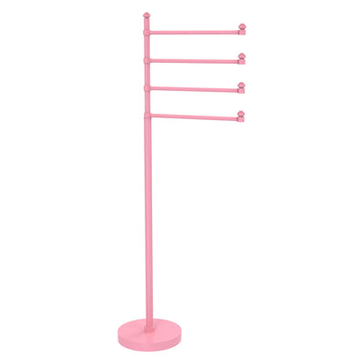 Freestanding 4 Pivoting Swing Arm Towel Stand