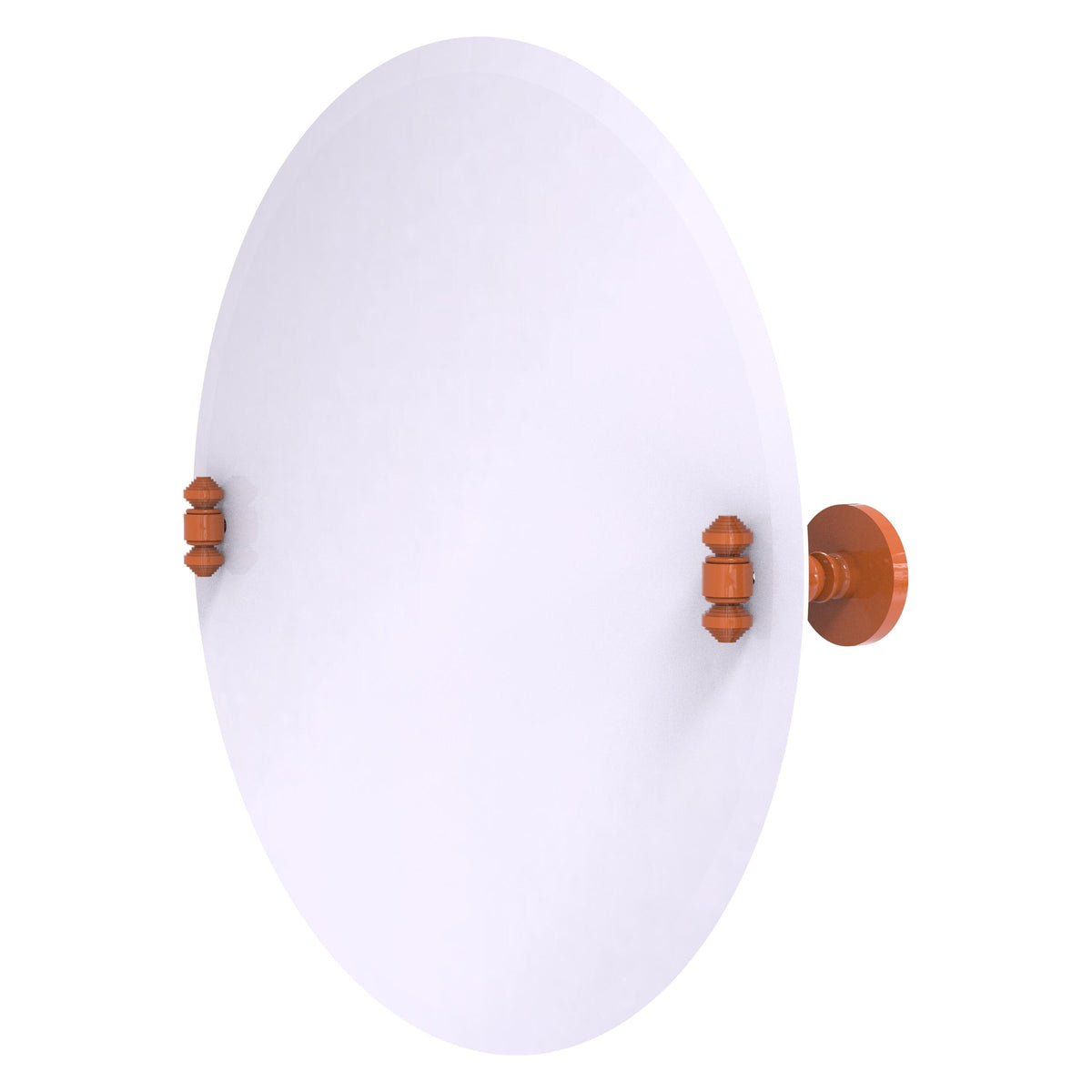 Frameless Round Tilt Mirror with Beveled Edge