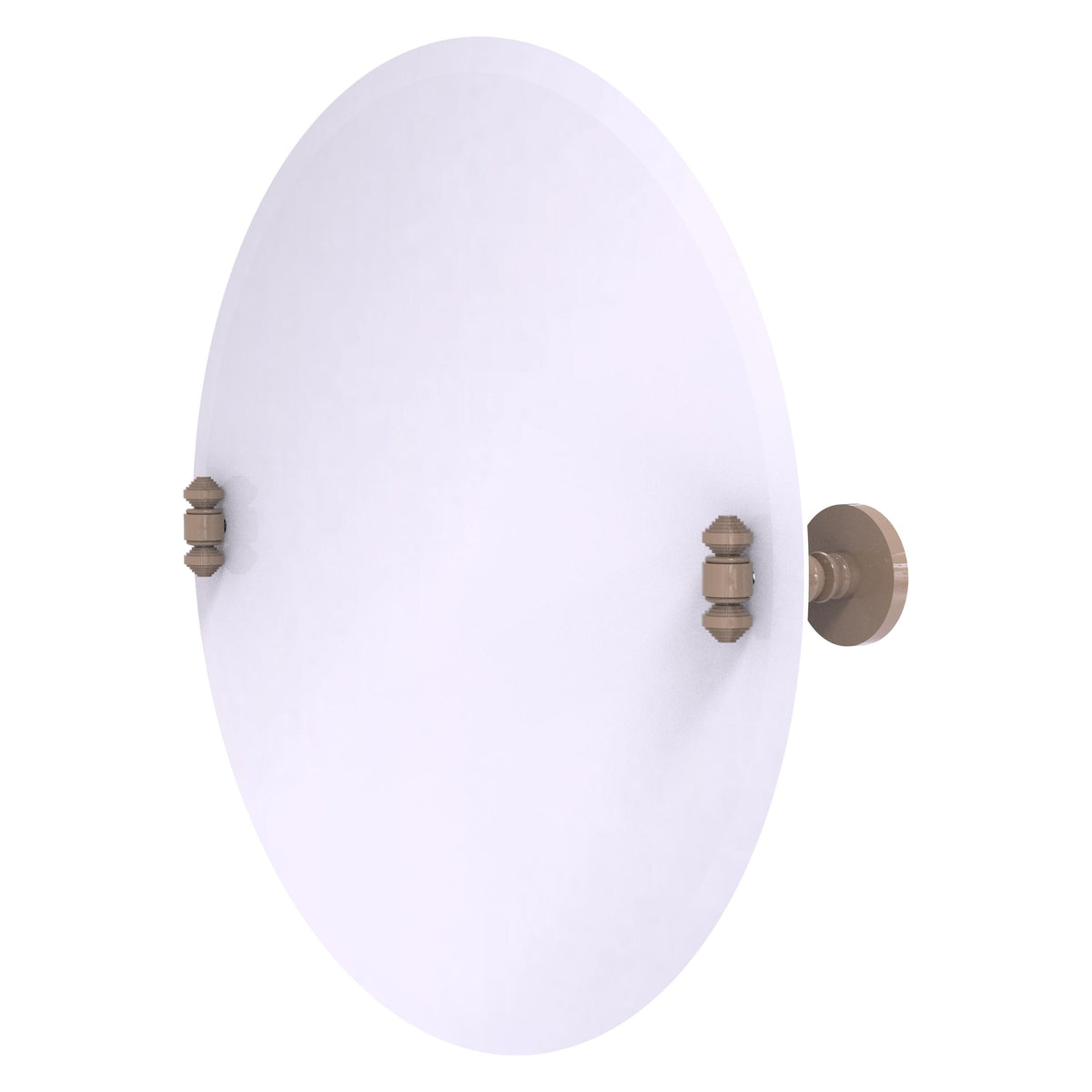Frameless Round Tilt Mirror with Beveled Edge