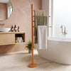 Soho Collection Freestanding 4 Pivoting Swing Arm Towel Stand shown in the Autumn Sparkle finish in a bathroom setting