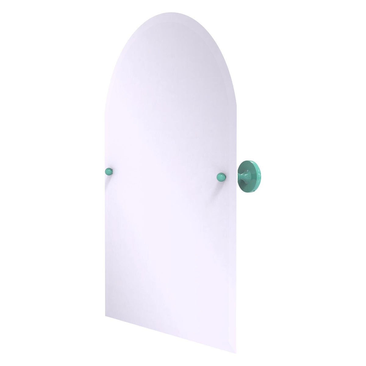 Shadwell Collection Frameless Arched Top Tilt Mirror with Beveled Edge