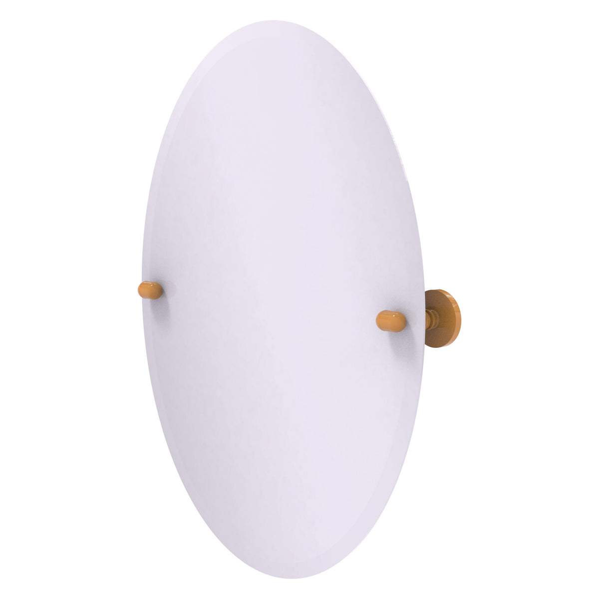 Frameless Oval Tilt Mirror with Beveled Edge