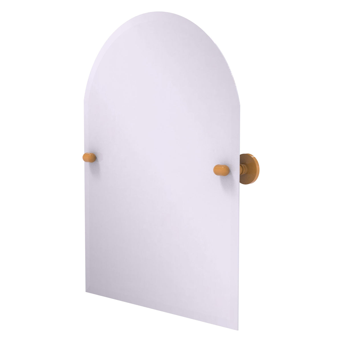 Frameless Arched Top Tilt Mirror with Beveled Edge