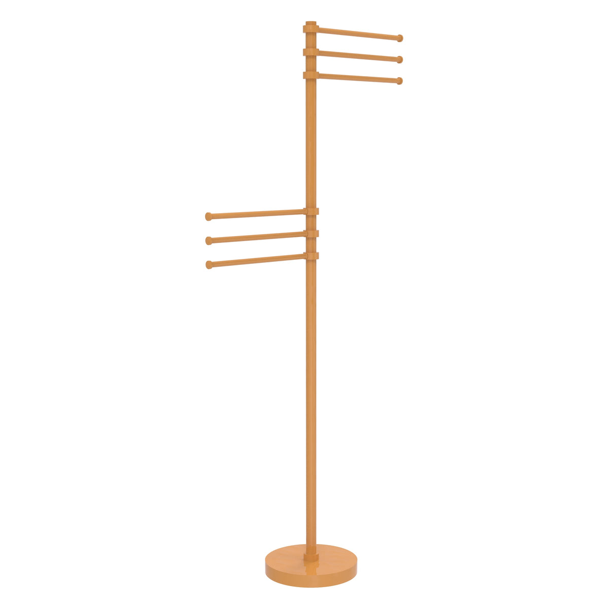 Towel Stand with 6 Pivoting 12 Inch Arms
