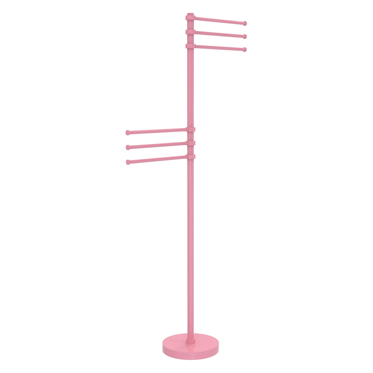 Towel Stand with 6 Pivoting 12 Inch Arms