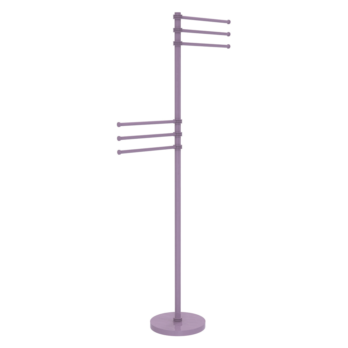 Towel Stand with 6 Pivoting 12 Inch Arms
